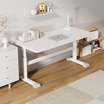 Sleeping Child Study Desk Brief Desk Student Home Computer Desk Small Family Type Lift Desk Solid Wood 759