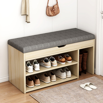 Changing shoes stool doorway home shoe cabinet stool integrated Nordic wearing shoes stool soft bag cushion in the family can sit on the shoe rack 1853