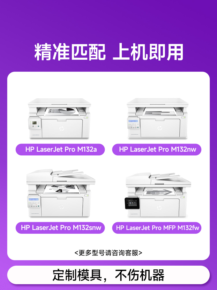 适用惠普m132nw硒鼓LaserJetpromfp m132a/m132snw/m132nw/fw/fp - 图3