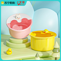 Childrens footbath special washing basin Baby Child over calf Bubble Foot Bag Girl insulation Heating 1088 Wenli