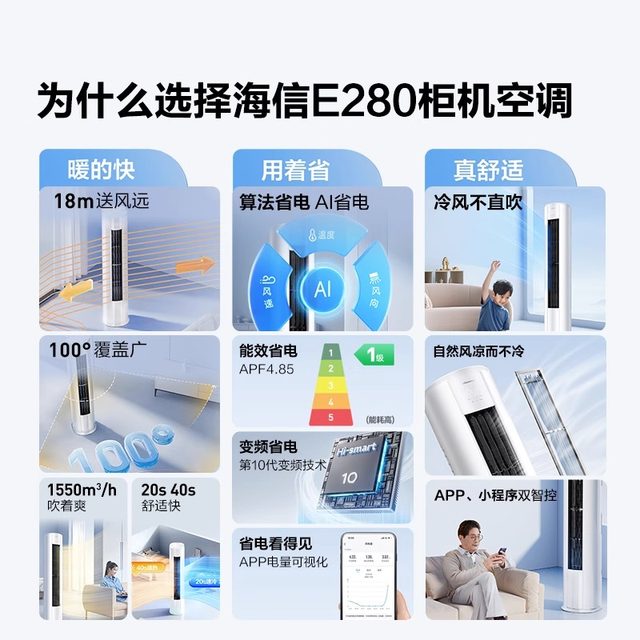 Hisense 2-horsepower energy-saving air conditioner cabinet