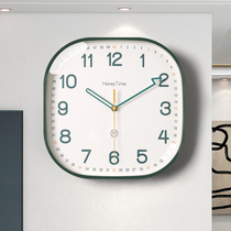 2023 new minimalist classroom home living room hanging clock bedroom mute clock hanging wall free of punch clock 878