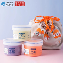 3084-ASVEL Complementary Food Preservation Case Seal Split Mini Food Grade Frozen Box Small Yogurt Box Accessories Box