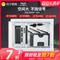 Dresy weak electric box home dark assembly electro-optical slim fit into the network module Multimedia Information Box 224