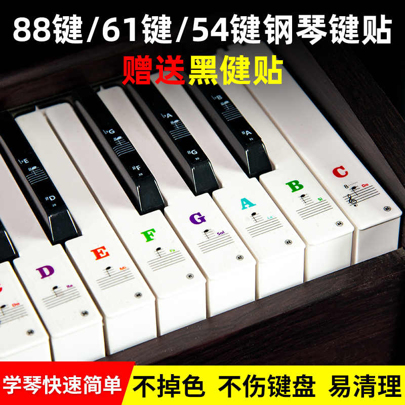 钢琴键盘贴纸61键 新人首单立减十元 22年8月 淘宝海外 钢琴键盘贴纸61键 新人首单立减十元 22年8月 淘宝海外