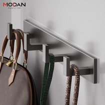 Motan free of punching clothes hanging clothes hook wall-mounted wall Xuanguan wall door rear cloister hat light lavish bathroom hanger 1081