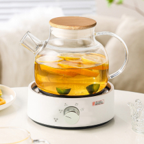 Electric kettle home glass flower teapot teapot electric saucepan electric saucer tea cup induction stove electric heating stove