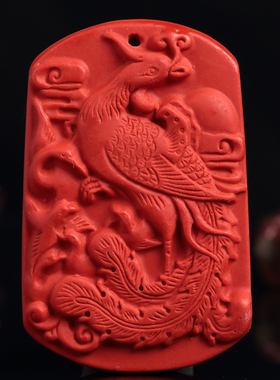 御龙观音浴火凤凰佛珠随身挂件