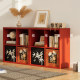 Medium style steel grid cabinet storage cabinet combination bookshelves