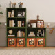 Medium style steel grid cabinet storage cabinet combination bookshelves
