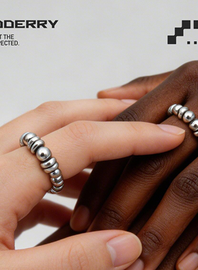 ODDERRY简约钛钢叠戴搭配戒指