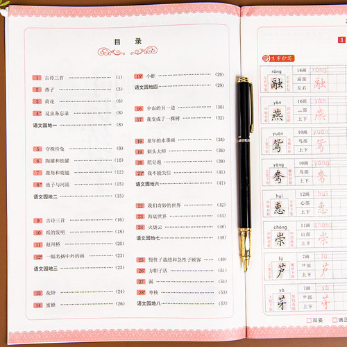 三年级字帖练字下册人教版语文教材同步练字帖每日一练小学上册生字练习天天练小学生汉字描红写字课课练笔画笔顺训练练习册抄写本 - 图1