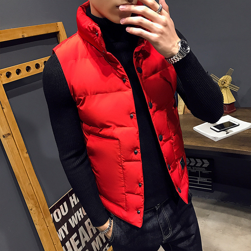 马甲男秋冬新款韩版潮流修身帅气青年坎肩保暖羽绒棉马夹男外套潮,淘宝优惠券,粉丝福利购,淘宝优惠卷