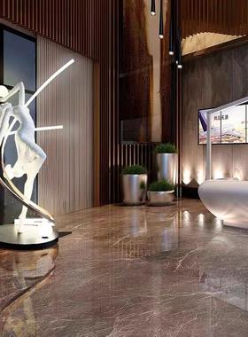 女神雕塑摆落地灯酒店大堂售楼处样板间橱窗柜工作室抽象艺术摆件