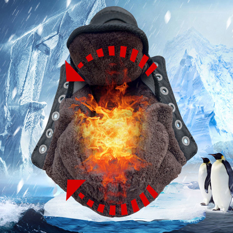 冬季加绒加厚解放鞋男防寒保暖棉鞋登山鞋耐磨工地劳保鞋女帆布鞋 - 图0