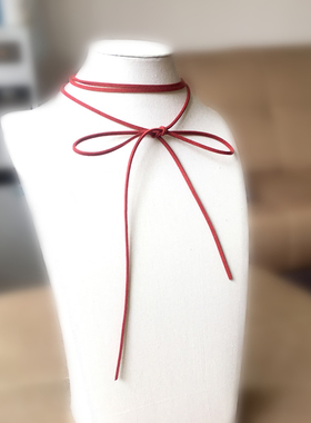 迪丽热巴同款网红项链蝴蝶结