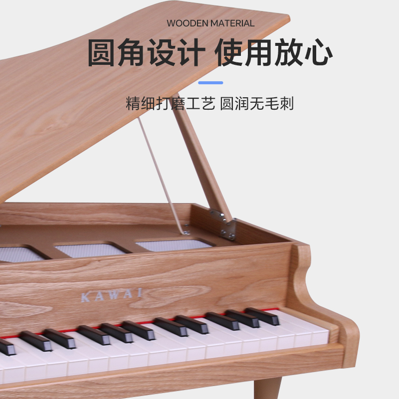 日本kawai儿童木质迷你小钢琴现货高品质音效3-6岁32键弹奏玩具 - 图1