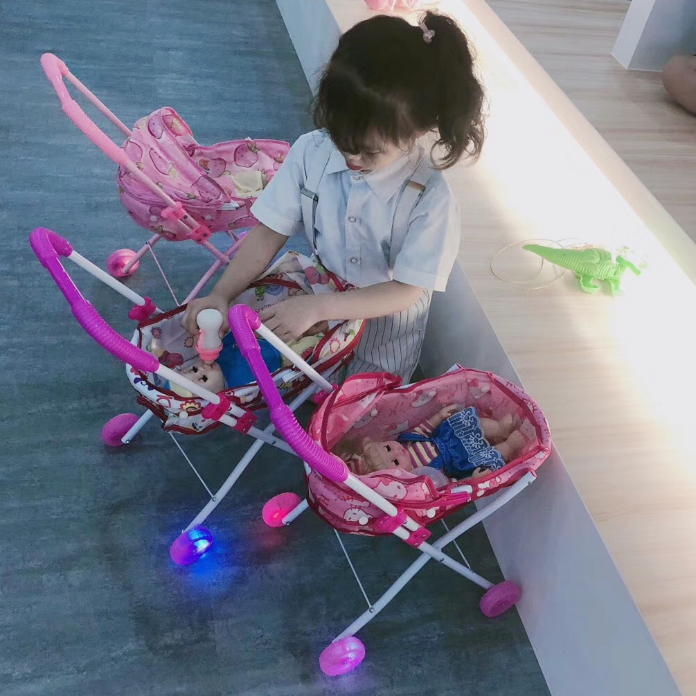 儿童手推车女孩过家家婴儿宝宝仿真床带公主娃娃玩具女童孩购物车,淘宝优惠券,粉丝福利购,淘宝优惠卷