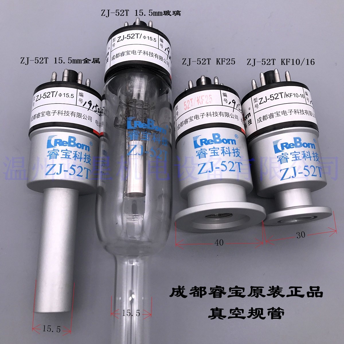 Reborn睿宝电阻真空计规管硅ZJ-52T CF35 KF16 KF10 ZJ-10b ZJ-27
