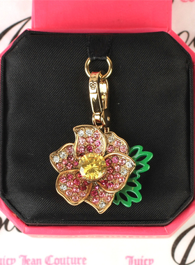 美国juicy饰品镶钻夏威夷花项链