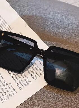 墨镜男款2025新款潮黑轻奢墨镜方镜片PC树脂防晒太阳镜