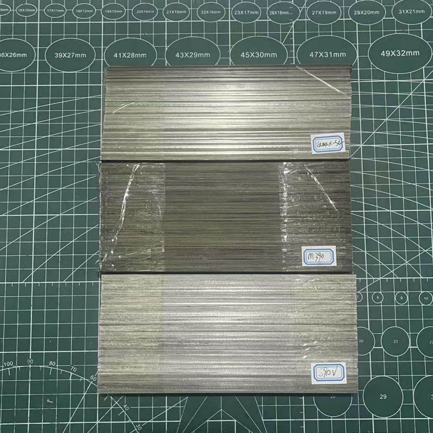 刀胚氮钢VANAX超级防锈板料M390刀胚S90V粉末钢菜刀手工刀水果刀 - 图0