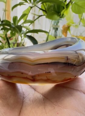 花语玉髓 天然巴西老料水墨满圈刺景扭扭玛瑙手镯圈口62 带彩虹光