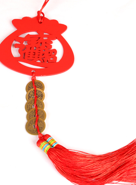 五帝钱黄铜家居新款摆件