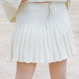 Зимняя хлопковая трикотажная юбка в складку, трикотажные шорты