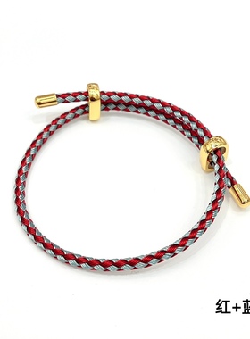 进口3mm防水钢丝调节手绳链女男适用周生charme转运珠硬金编织绳