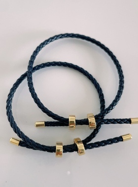 520小熊草莓熊手链沙金仿联名款草莓熊转运珠吊坠闺蜜手绳调节款