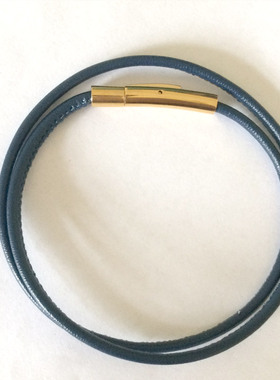 包邮意大利3mm头层3d3d硬金皮绳