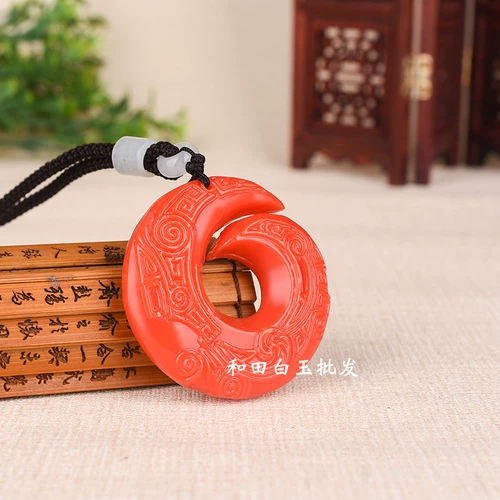 Подвеска из нефрита, ожерелье подходит для мужчин и женщин для влюбленных