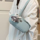 New casual and simple niche shoulder handbag