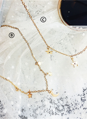 全国包邮longbao欧美星星短项链