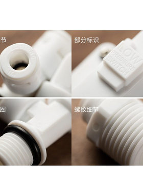 净水器PE管接头配件2分3分直通