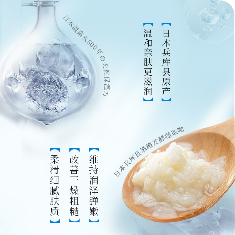 日本进口森田白米发酵面膜10片