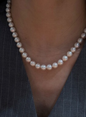 天然淡水珍珠项链礼盒装高端大气