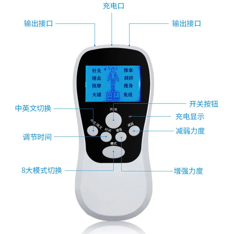 多功能脉冲按摩仪肩颈腰椎腰疼理疗按摩贴针灸疏通经络理疗电疗仪-图1