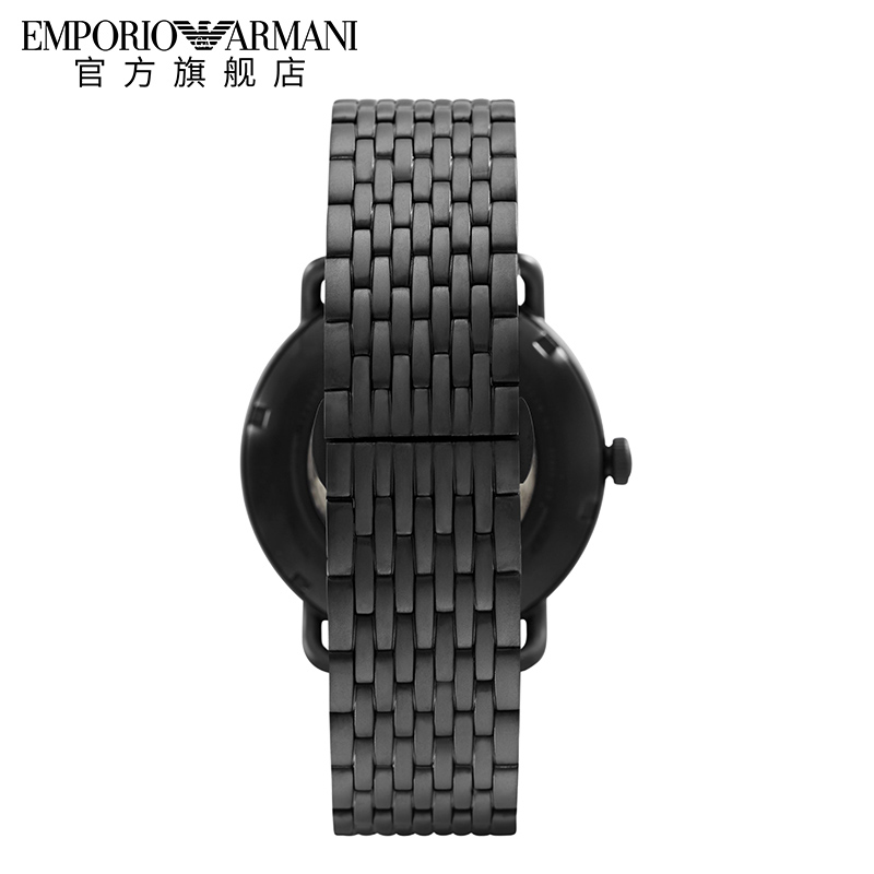 【双11预售】Armani阿玛尼黑武士男士手表 镂空男款机械表AR60025