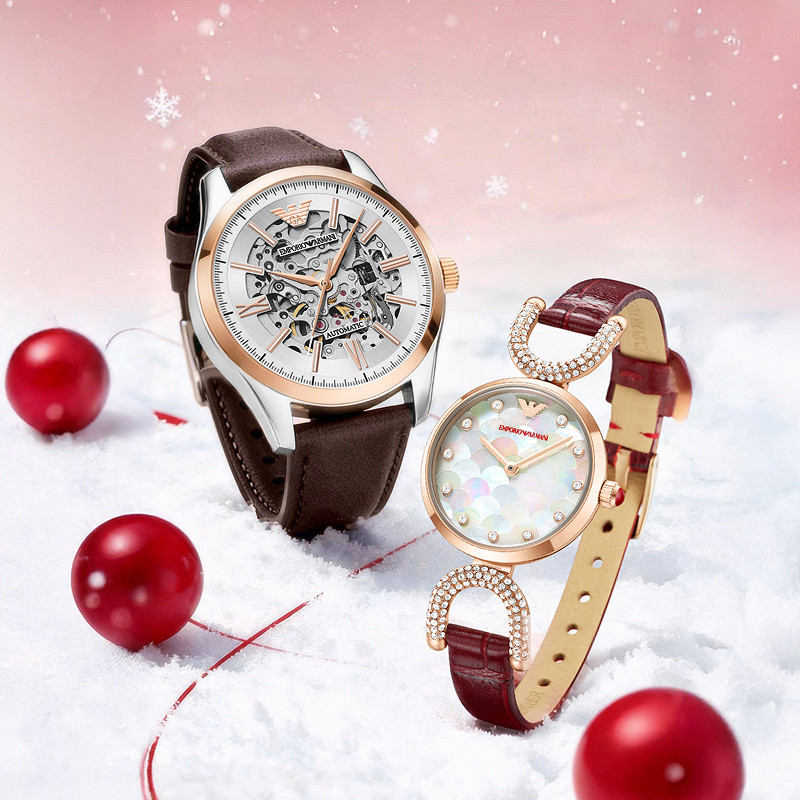 Armani阿玛尼手表女士优雅时尚白月光小美人石英表轻奢女表AR1763