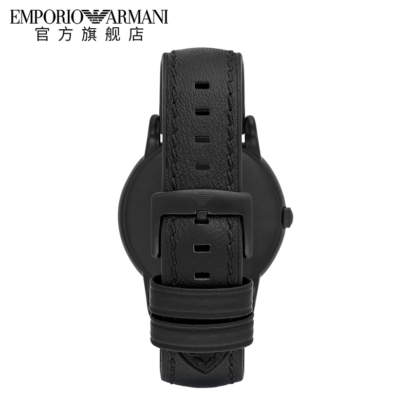 【正品】Emporio Armani 阿玛尼时尚男表 真皮带石英表 AR1973