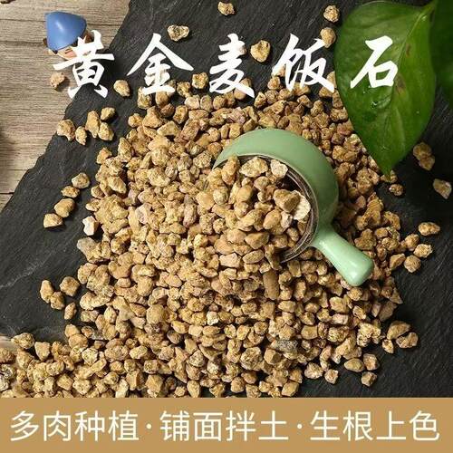 黄金软麦饭石颗粒多肉专用颗粒土泥炭种植土多肉绿植通用铺面石 - 图3