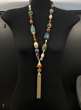 chicos打标华丽宫廷锦绣珠子长链