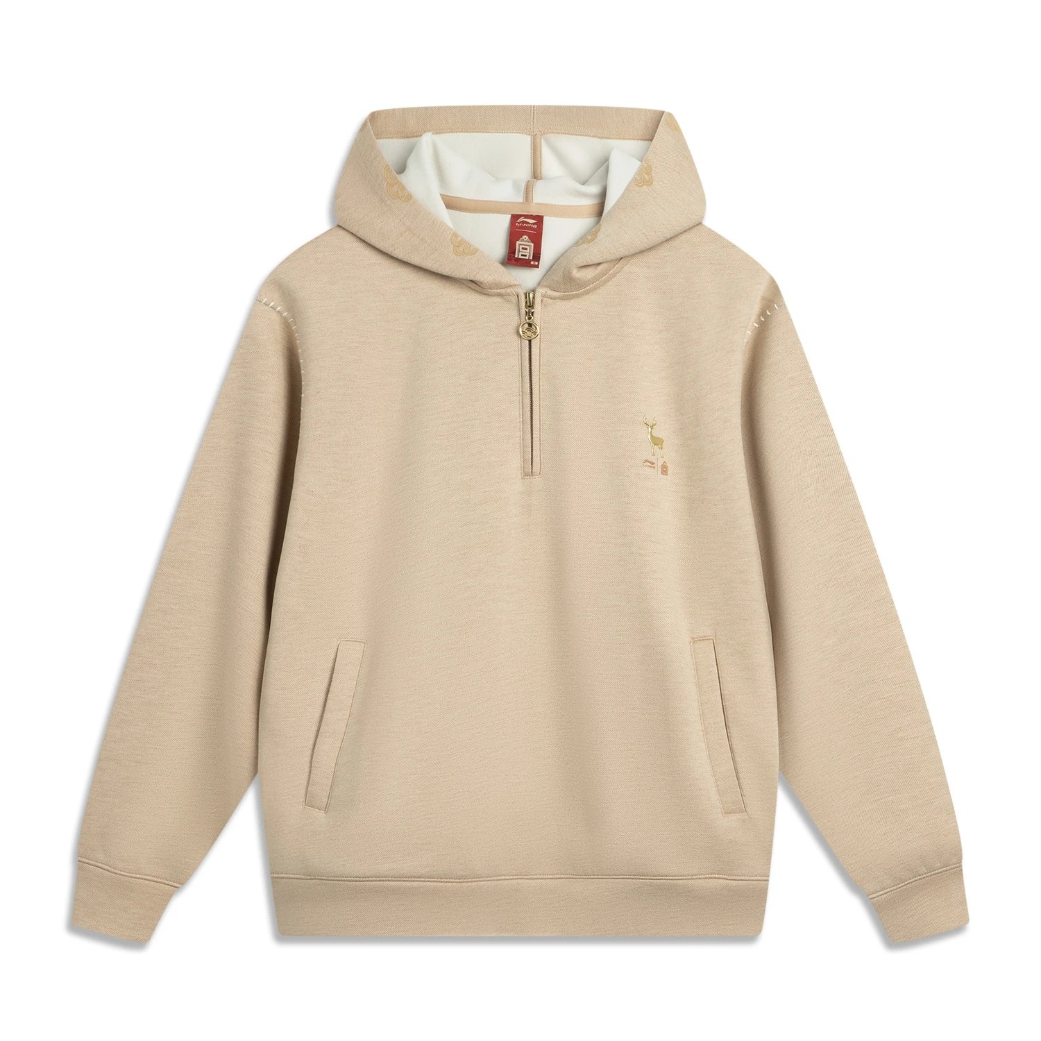 孙颖莎同款李宁中国文化故宫联名女上衣宽松套头连帽卫衣AWDVB40,淘宝优惠券,粉丝福利购,淘宝优惠卷