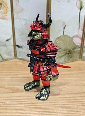 3D打印鬼武士盔甲模型摆件
