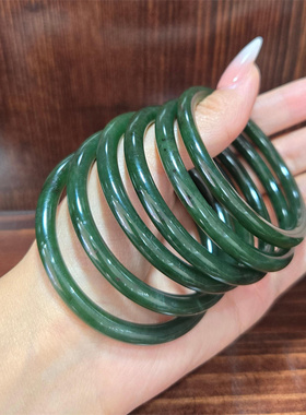 福利~碧玉籽料叮当镯 新疆和田碧玉籽料手镯挂件吊坠玉石雕刻培训