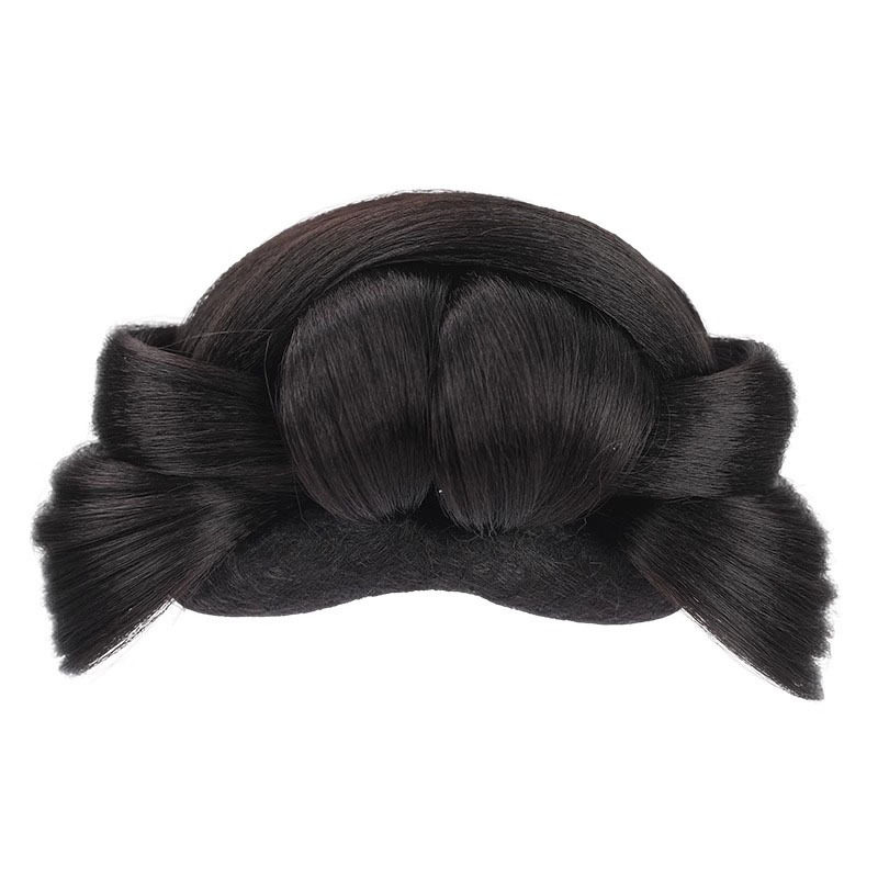 儿童汉服头饰假发包一体式全发丝古风云溪明制盘发髻古装造型发饰,淘宝优惠券,粉丝福利购,淘宝优惠卷