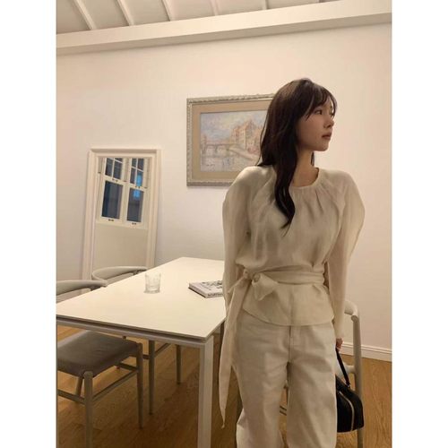 九1211韩国东大门衬衫-区ouir-8724953正品修身休闲优雅直邮大气 - 图0