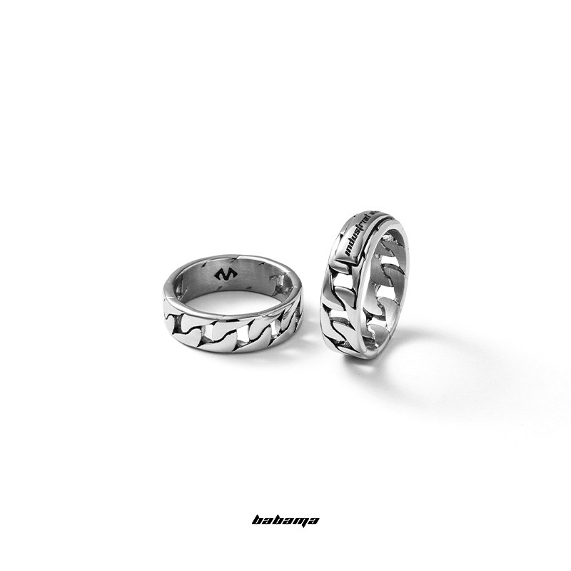 babama古巴潮牌男士小众设计戒对戒 babama戒指/指环